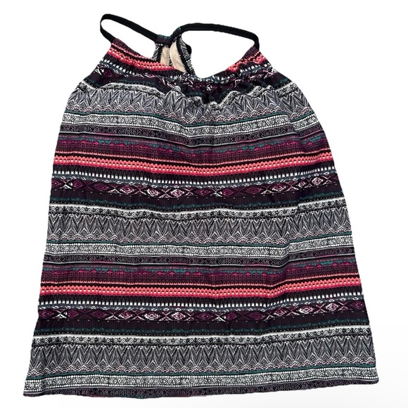 Women’s Kona Sol Tankini Top With Geometric Pattern Size Small - Picture 1 of 3